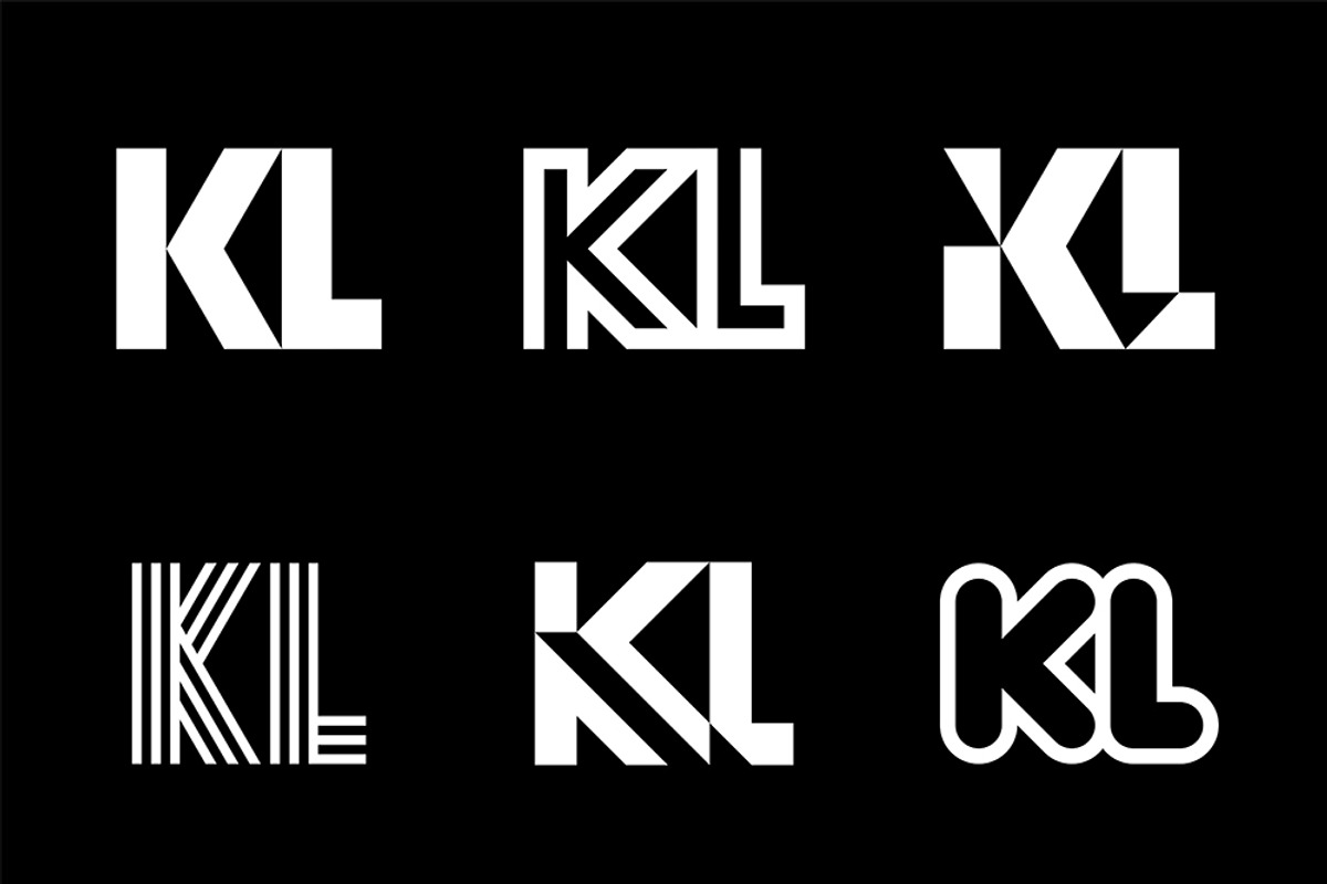 Set of letter KL logos, an Object Graphic by NataliiaVolyk