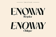 Enoway - Art Nouveau Typeface, a Sans Serif Font by Valentino Vergan (Thumbnail 2 of 10)
