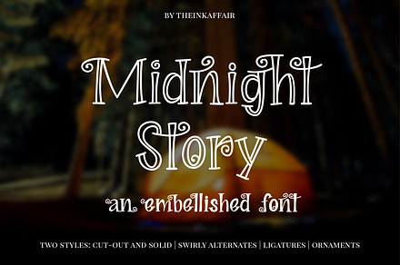 Sale! Midnight Story Font Family
