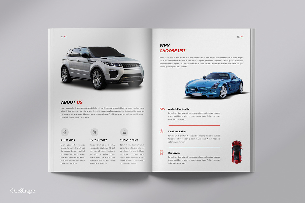 Car Brochure + Powerpoint Template, a Brochure Template by Orcshape Studio (Photo 4 of 13)