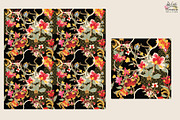 Royal floral jewel seamless pattern., a Pattern Graphic by Theraphosath (Thumbnail 4 of 4)