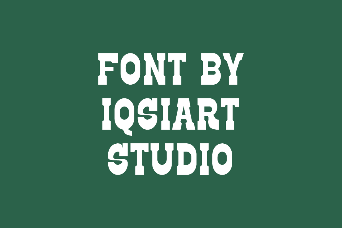 Kroned - Sports Slab Serif Font, a Slab Serif Font by Iqsiart Studio (Photo 5 of 8)