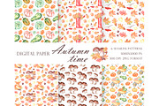 Autumn time watercolor set., a Seasonal Illustration by SabinaWatercolorArt (Thumbnail 4 of 16)