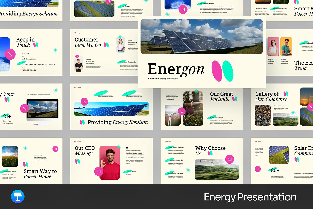Green Energy Keynote Templates, a Presentation Template by Fit-tee (Photo 1 of 2)
