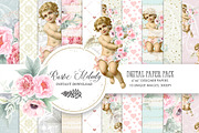 ANGEL DIGITAL PAPER PACK, a Pattern Graphic by rusticmelody (Thumbnail 1 of 2)