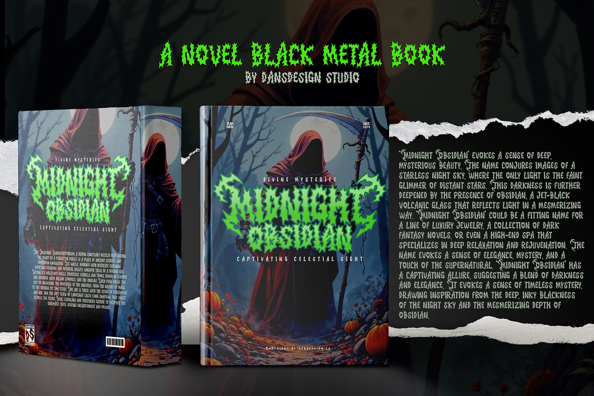 Cimmerian Blackmetal Liggature Font, a Blackletter Font by dansdesign (Photo 11 of 12)
