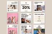 Pet Shop Social Media Post Templates, a Social Media Template by BoontenStudio (Thumbnail 5 of 7)