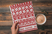 Red & White Nordic Christmas, a Pattern Graphic by Pattern Whimsy (Thumbnail 8 of 10)