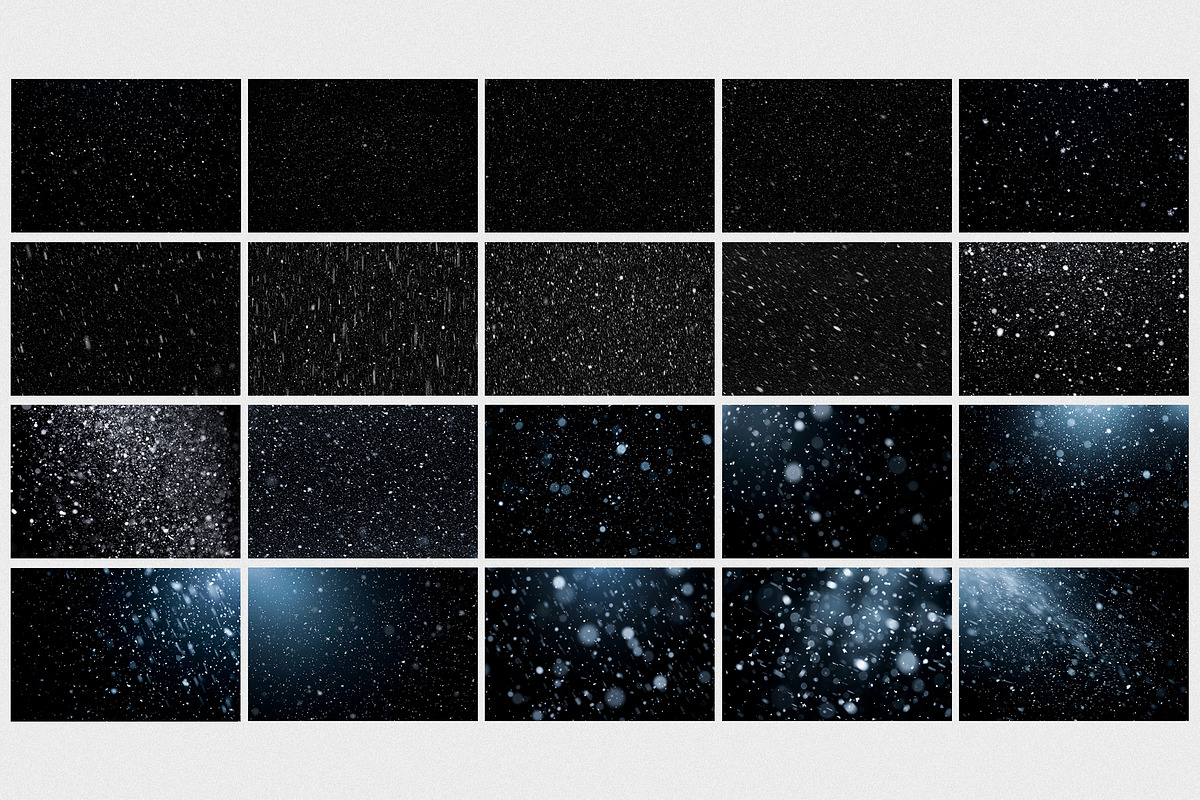 Pack 20 Snow Flakes Overlay Textures, a Texture Graphic by smishura (Photo 2 of 4)