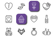30 Love & Romance Outline Icons, an Outline Icon by Adl Studio (Thumbnail 3 of 4)