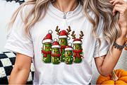 Watercolor Christmas Pickles PNG, an Illustration by Sublimation Artist (Thumbnail 2 of 9)