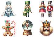 Christmas Nutcracker Clipart, an Illustration by DreamArtGraphic (Thumbnail 3 of 6)
