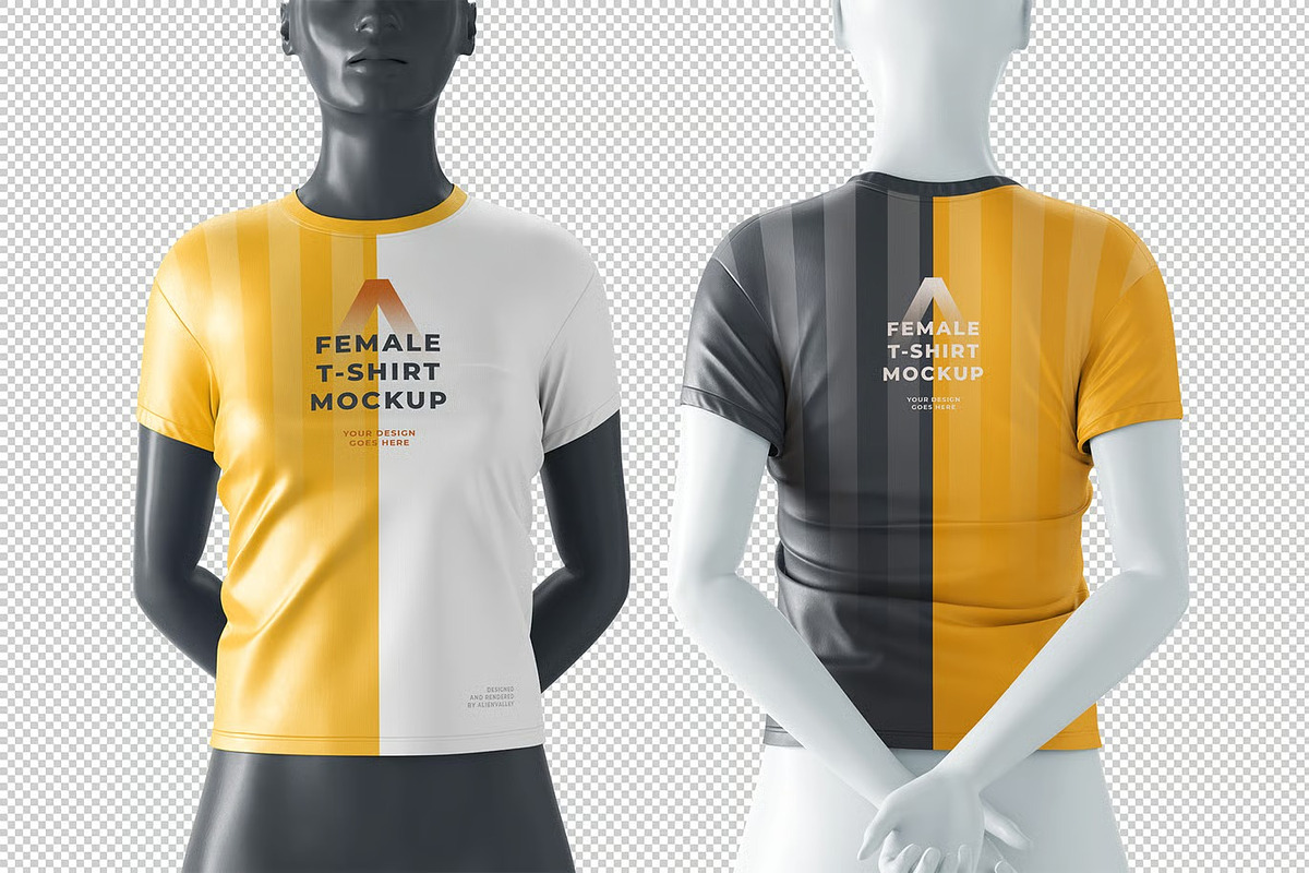 Female T-Shirt Mockup, a Shirt Mockup by zpackcreative (Photo 5 of 5)