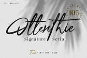 Ottenthic - Signature Ligatures, a Script Font by Adam Fathony (Thumbnail 1 of 12)