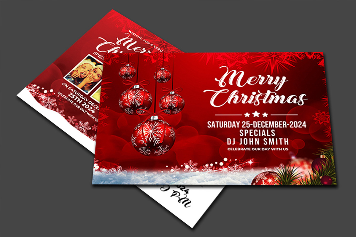 Christmas - Postcard Templates, a Card Template by AfzaalGraphics (Photo 3 of 3)
