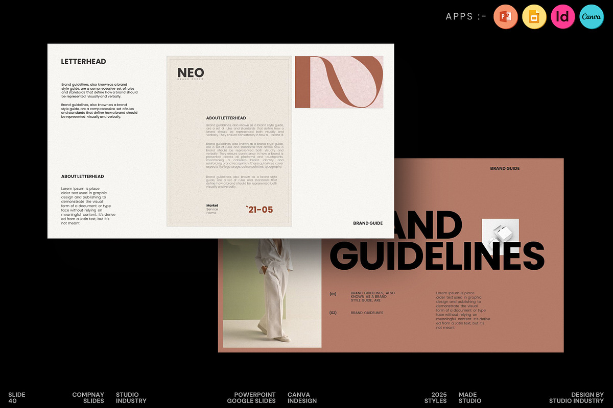 NEO | Brand Guidelines, a Presentation Template by Studio Industry (Photo 1 of 10)