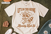 Funny Raccoon Anxiety Quote SVG, an Animal Illustration by Libby Wishes (Thumbnail 2 of 4)