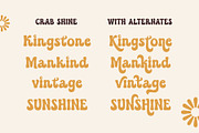 Crab Shine - Cool Retro Font, a Handwritten Font by Airotype (Thumbnail 2 of 12)