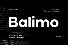 Modern Sans Serif Family - Balimo