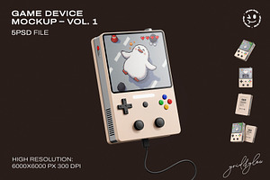 Game Device Mockup - Vol.1