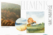 Just AUTUMN watercolor collection., an Object Illustration by ArtMaslyana (Thumbnail 5 of 17)