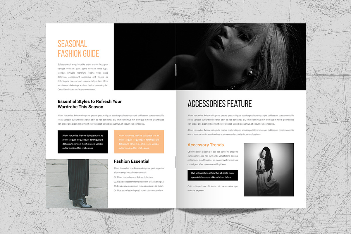 Fashion Magazine Template Design, a Magazine Template by White Graphic (Photo 6 of 11)