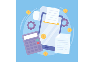 payment solution online, a Finance Illustration by studiogstock