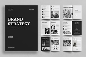 Brand Strategy Template, a Brochure Template by ContestDesign