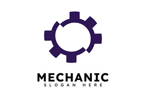Mechanical Gear Logo Template Vector, a Graphic by T.Vooka