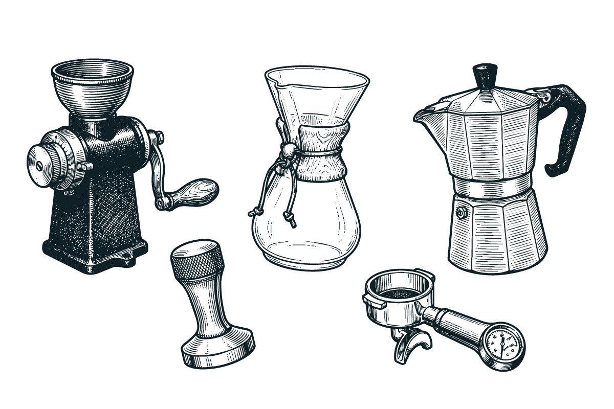 Coffee & Café Culture Vintage, an Object Illustration by Huza Studio (Photo 10 of 10)