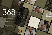 Bundle 4 in 1 Insta&Facebook tmplts, a Social Media Template by Make It Yours Lab. (Thumbnail 2 of 34)