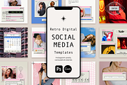 Retro Instagram Template, a Social Media Template by Bonumo (Thumbnail 1 of 16)