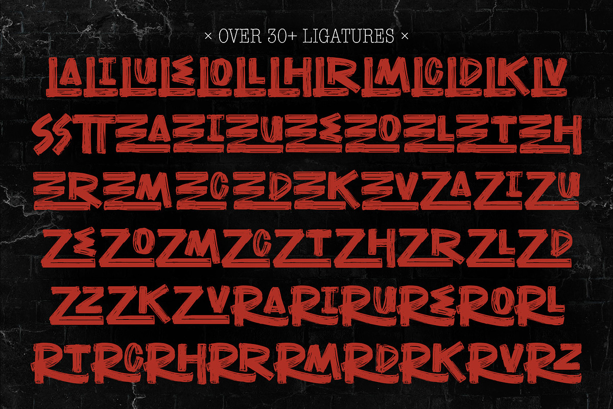 Everdeath – Handbrush Typeface, a Handwritten Font by Almarkhatype (Photo 5 of 15)