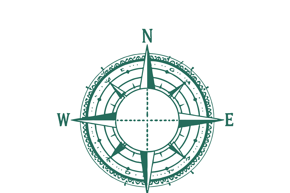 Stylish Compass Icon Design, an Object Illustration by CarWrap design (Photo 3 of 4)