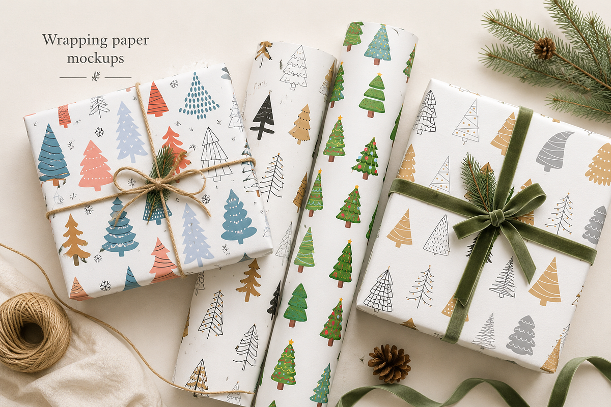 Christmas Trees Illustrations, a Seasonal Illustration by Anna Studio (Photo 2 of 12)