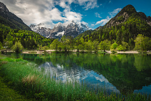 Majestic clean mountain lake, a Nature Photo by Alpine Dreams