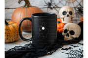 Matte Black Halloween Mug Mockup, a Product Mockup by MockupWizard (Thumbnail 2 of 3)