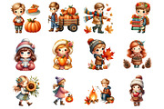 Kids Autumn, an Illustration by Design Market (Thumbnail 3 of 3)