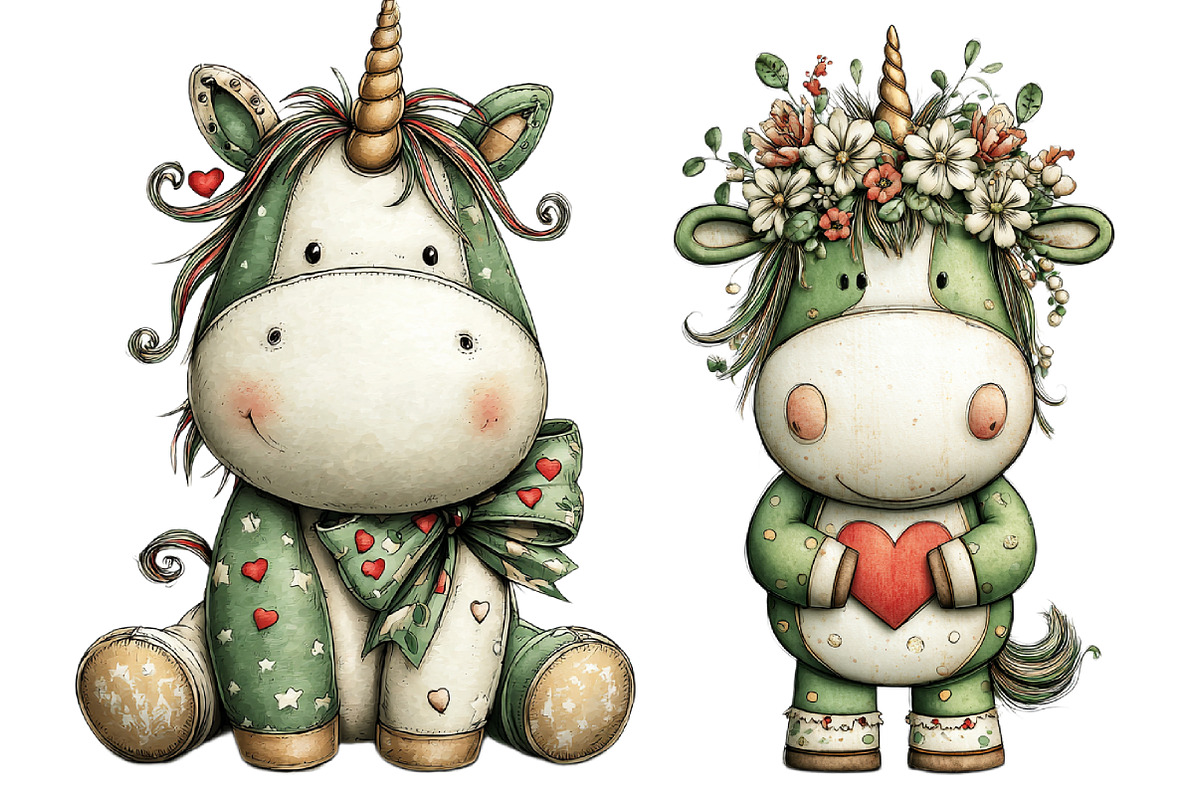 Valentine's Whimsical Unicorn, a Graphic by CitraGraphics (Photo 4 of 4)