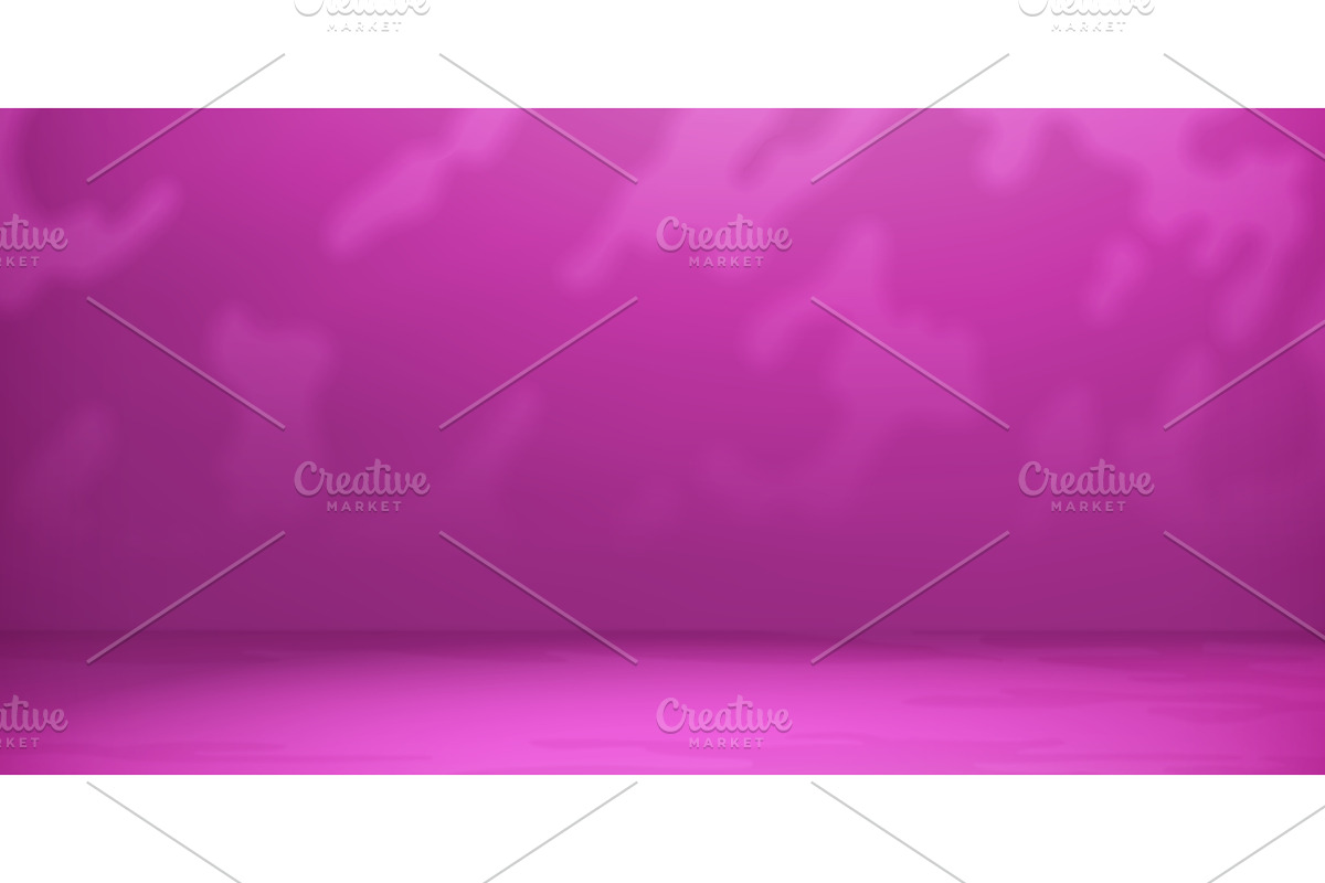 Purple empty room bg with shadows, a Decorative Illustration by Buch&Bee