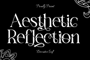 Aesthetic Reflection Elegant Font, a Serif Font by 177Studio (Thumbnail 1 of 8)