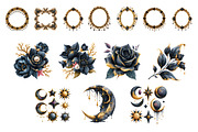 Dark Siren Gothic Mermaid Bundle, a Decorative Illustration by InkyQueenArt (Thumbnail 5 of 9)