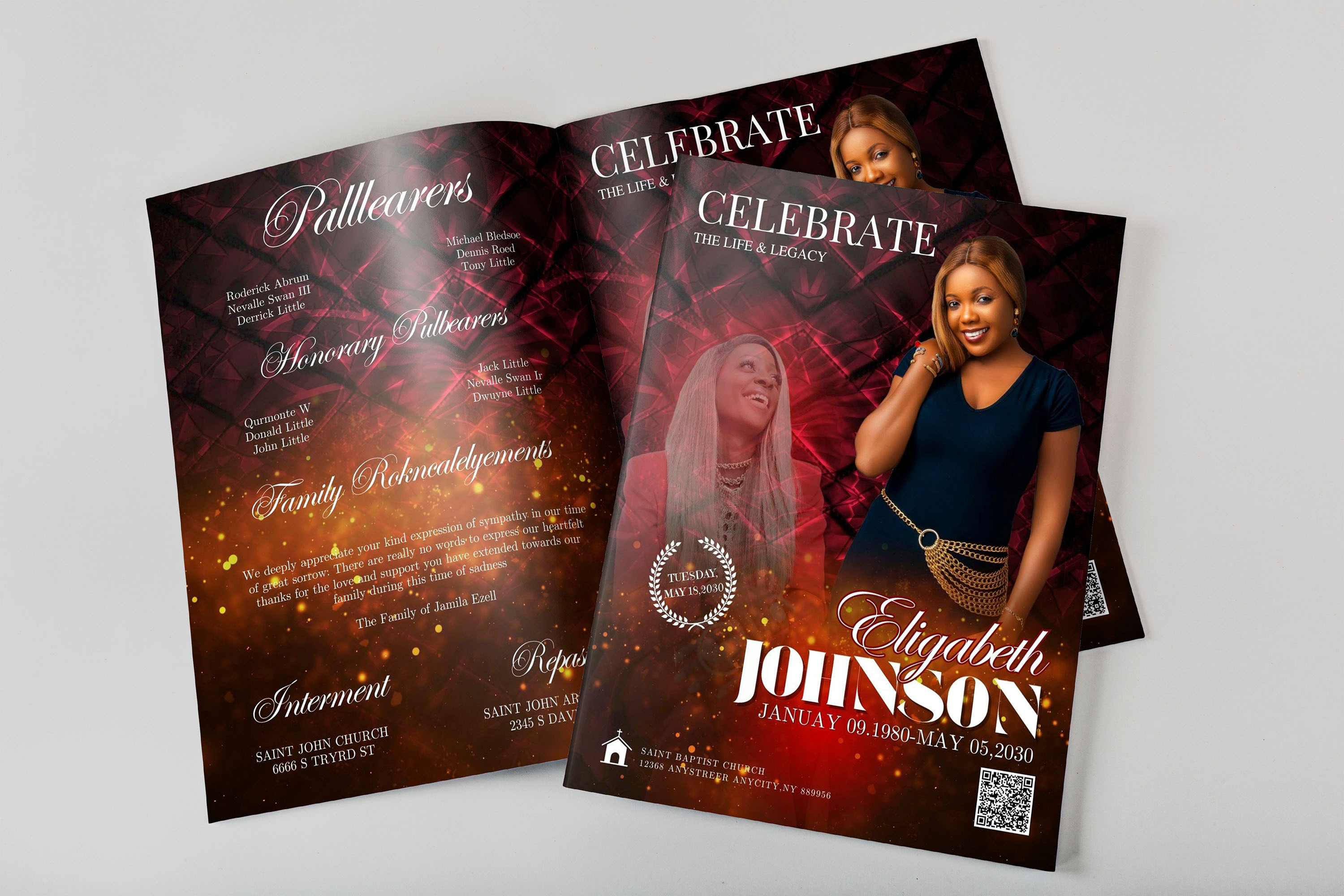 Funeral Memorial Booklet (8 pages), a Templates & Theme by iloveTemplate