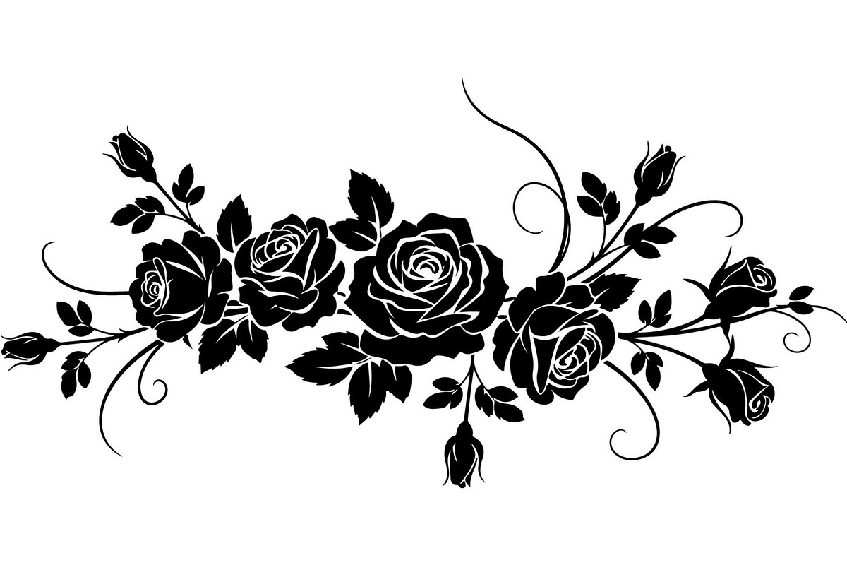 Floral Bouquet Silhouette, an Object Graphic by Creativeshirt (Photo 18 of 20)
