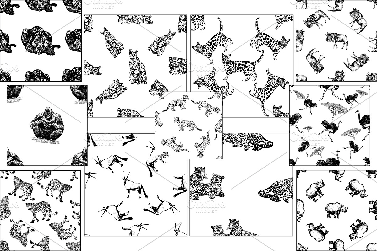 Wild Animals 2, an Animal Illustration by Ecaterina Sciuchina (Photo 4 of 4)