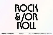 JWV - RAINBAUX, a Sans Serif Font by Jordan Warren Visuals (Thumbnail 4 of 13)