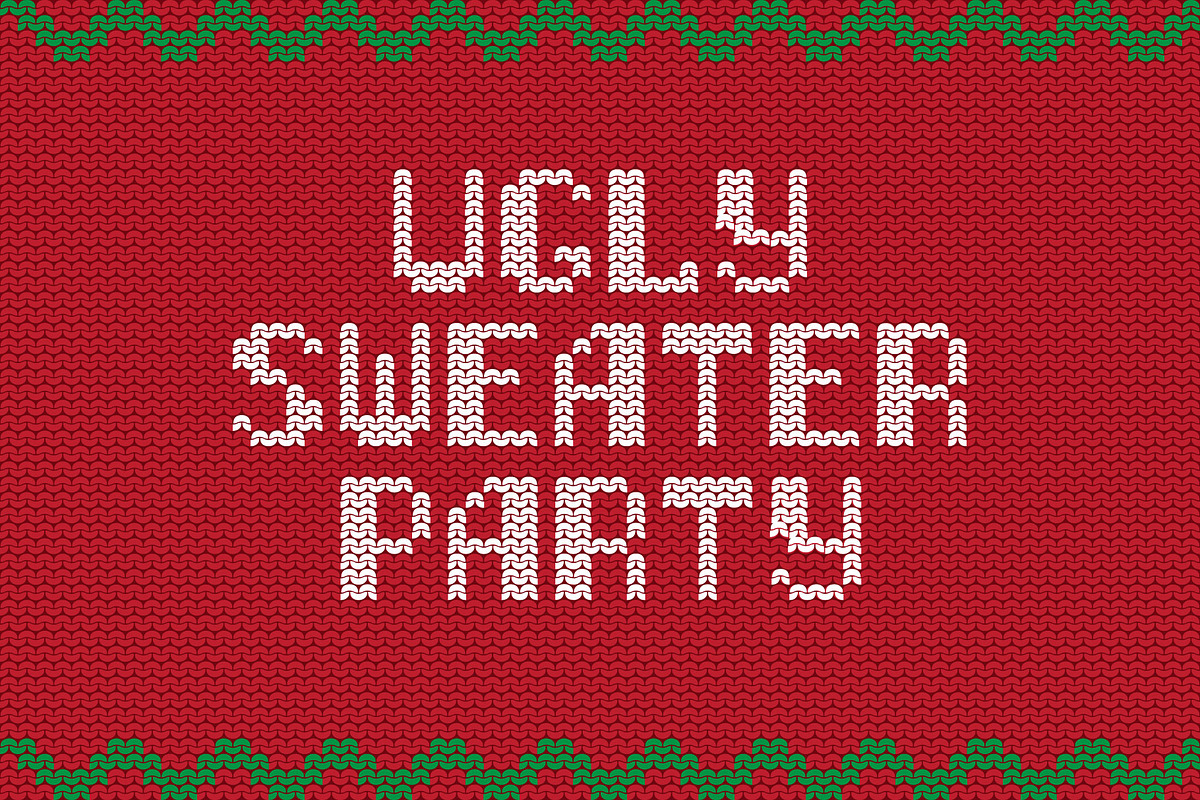 Christmas Knitted Font Web, a Symbol Font by Artolus (Photo 3 of 9)