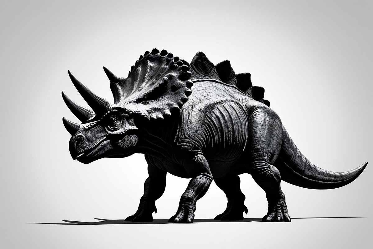 Dinosaur Silhouette Clipart Set, an Illustration by Gfx_Store (Photo 3 of 7)