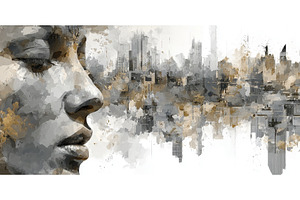 Abstract shapes are used to portray, an Abstract Photo by ZinetroN