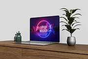 Laptop Mockup, a Wearable Device Mockup by MrLetters (Thumbnail 4 of 5)
